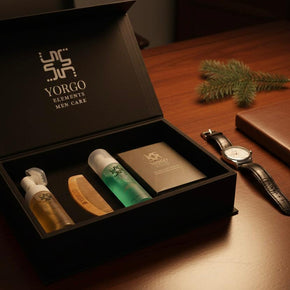 Premium Men's Grooming Gift Box - Luxury Leather Collection
