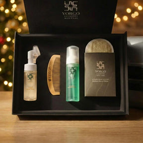 Premium Men's Grooming Gift Box - Luxury Leather Collection