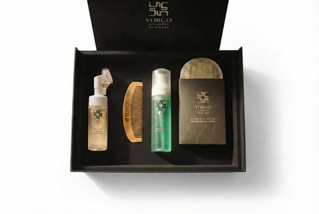Premium Men's Grooming Gift Box - Luxury Leather Collection