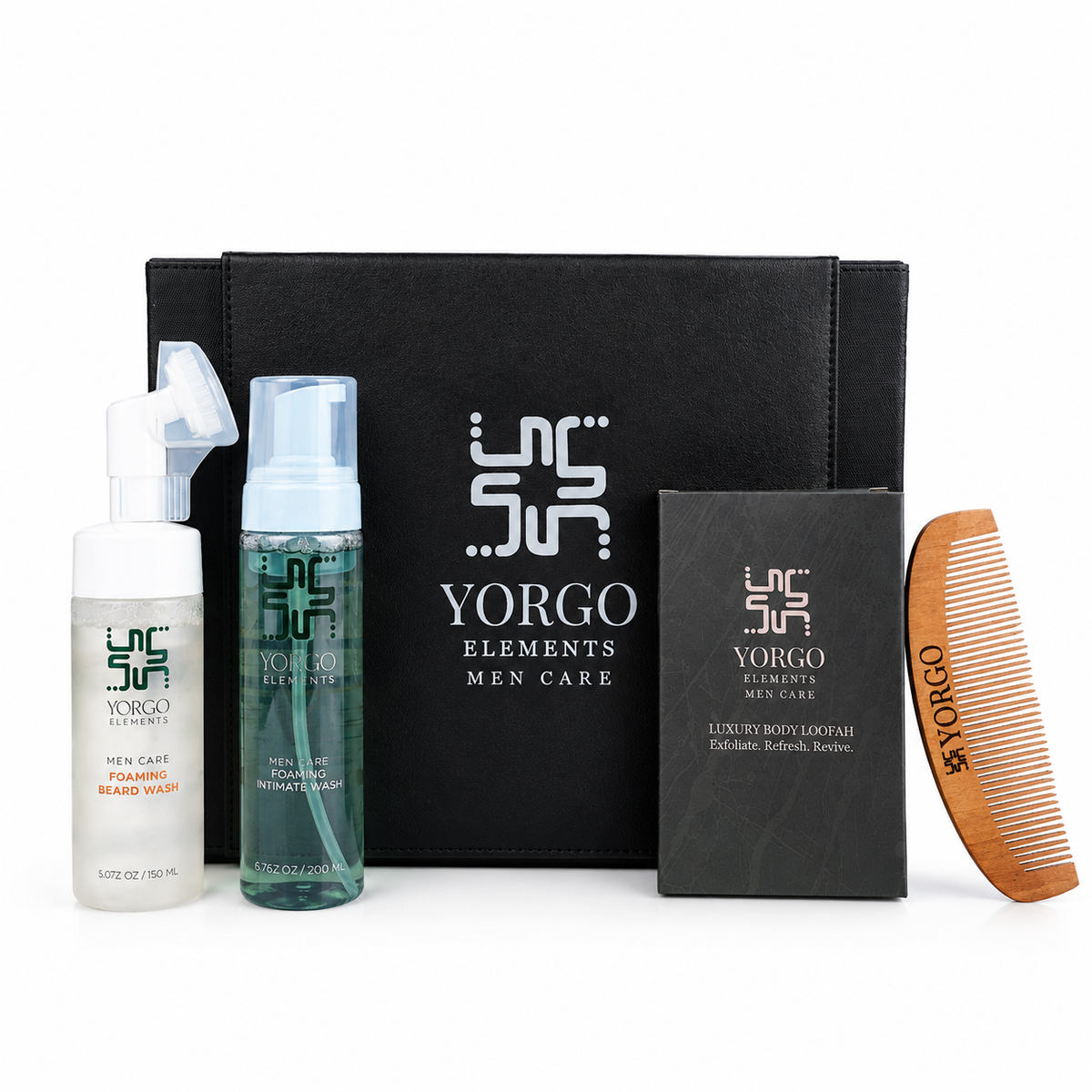 Premium Men's Grooming Gift Box - Luxury Leather Collection